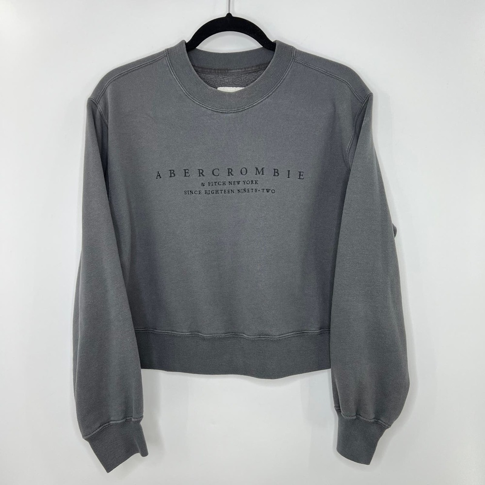 Abercrombie & Fitch Gray Sweatshirt